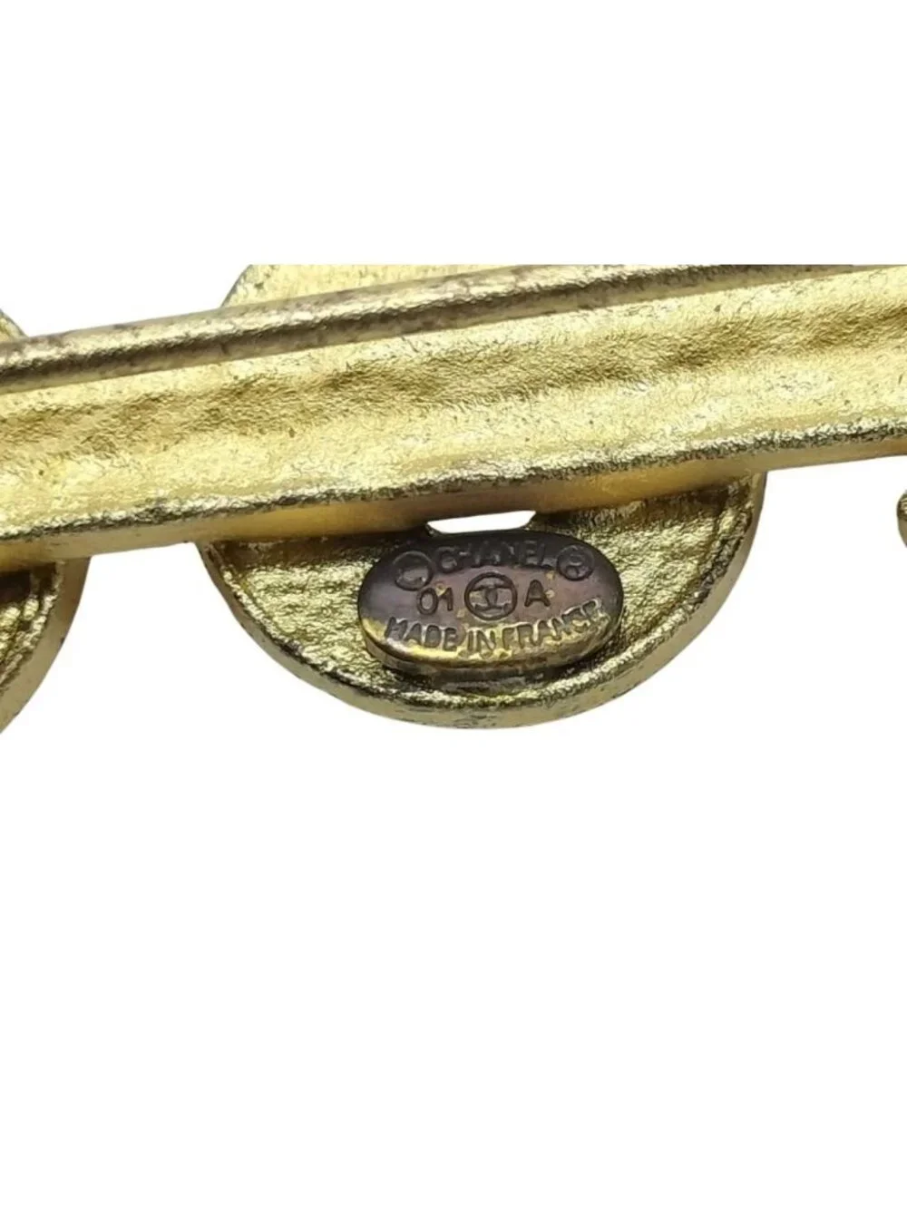 Chanel Brooch Coco Pearl Gold Metal